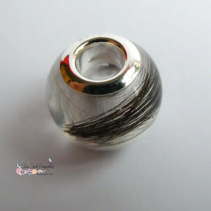 Smooth European Style Bead- solid sterling silver fittings