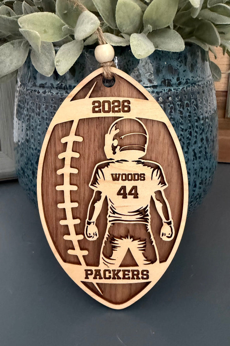 Youth Football Ornament
