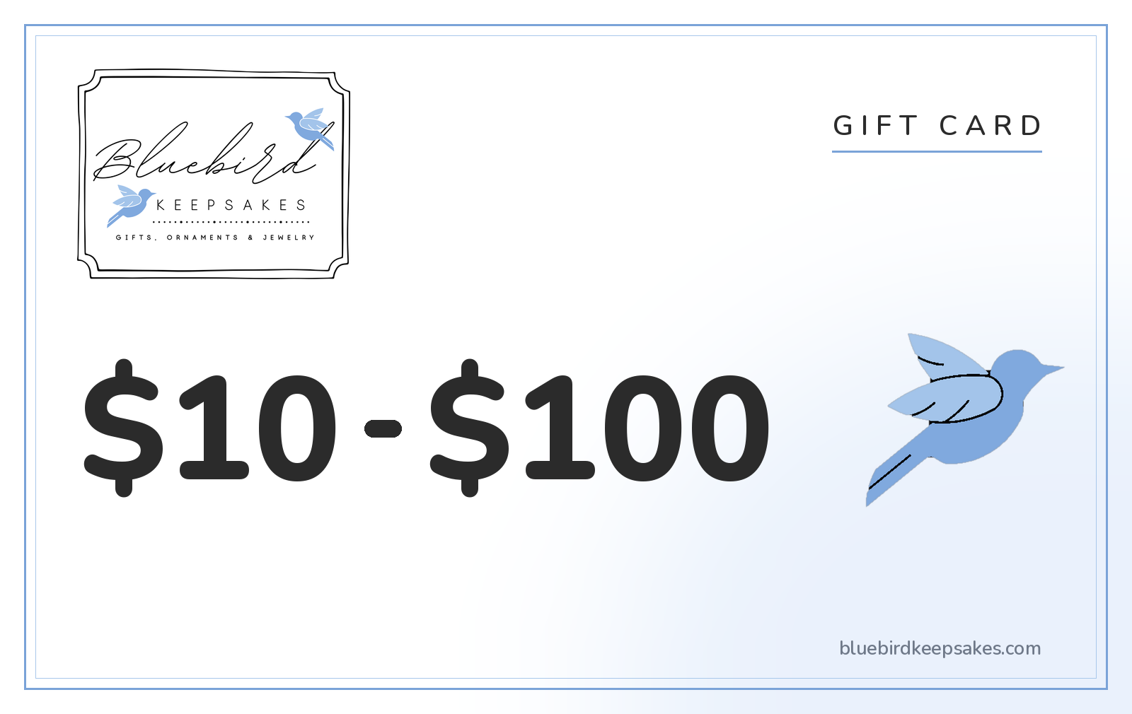 Bluebird Keepsakes Gift Card